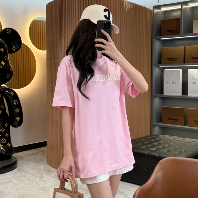 burberry logo cotton crew neck t-shirt